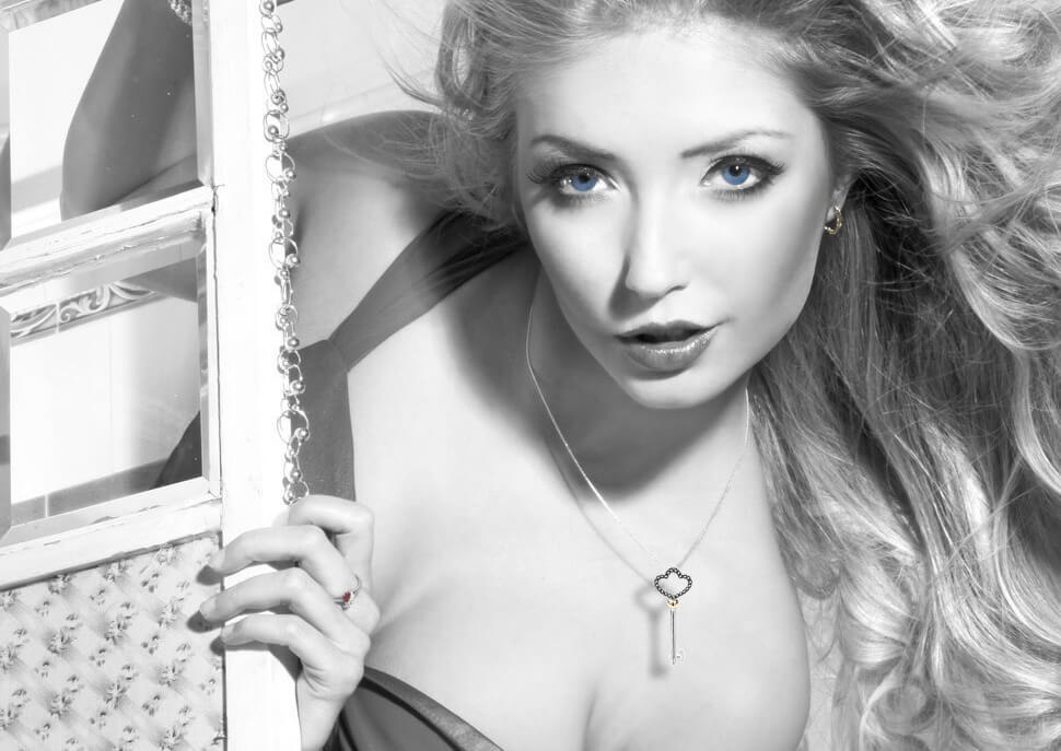 Emaga Złoty wisiorek WXD3424 - Diament